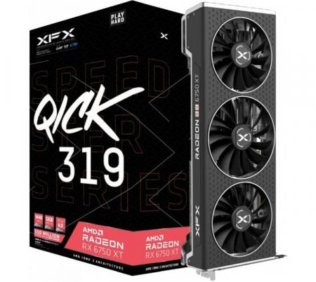 Placa de Video XFX Radeon RX 6750 XT ULTRA 12GB GDDR6 SPEEDSTER QICK 319  BULK - OUTLET