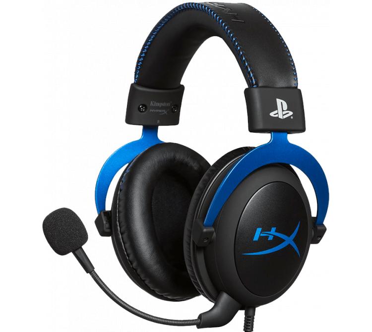 Auriculares HP HyperX Cloud Black-Blue PS5-PS4 BULK - OUTLET