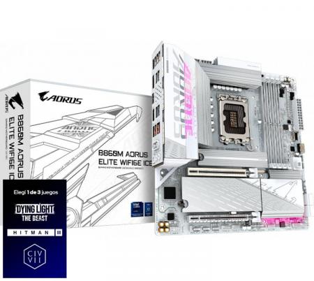 Mother Gigabyte B860M AORUS ELITE WIFI 6E ICE S1851
