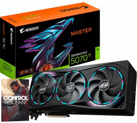 Placa de Video Gigabyte AORUS GeForce RTX 5070 Ti 16GB GDDR7 MASTER
