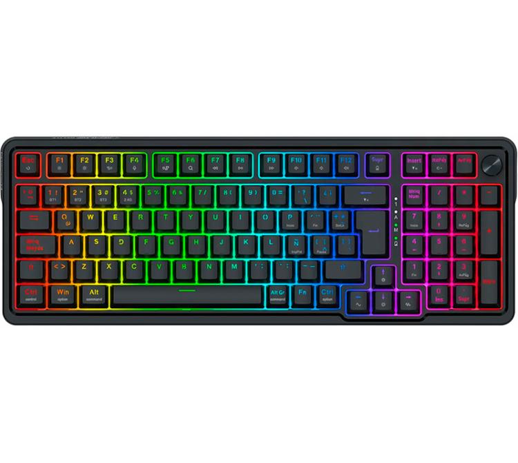 Teclado Magnetico Redragon K686 Eisa Switch Hall Effect Black ESP RGB