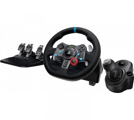 Volante Logitech G29 Driving Force + Palanca Logitech Drive Force Shifter PC/PS3/PS4/PS5