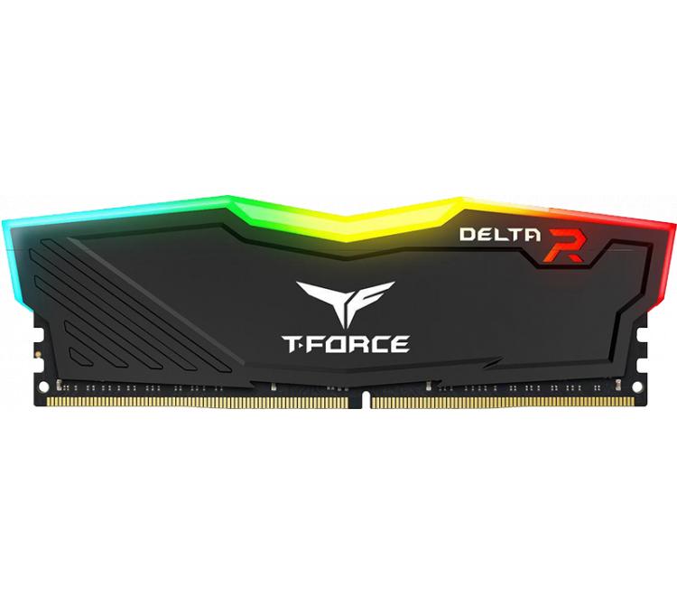 Memoria Team DDR4 8GB 3200MHz T-Force Delta RGB Black CL16-20-20-40 BULK - OUTLET