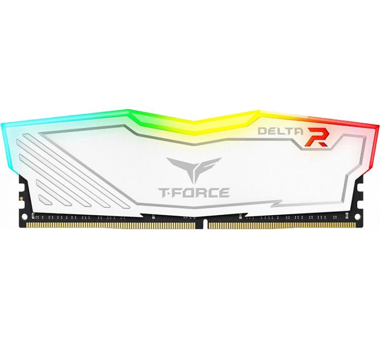Memoria Team DDR4 16GB 2666MHz T-Force Delta RGB White CL16 BULK - OUTLET