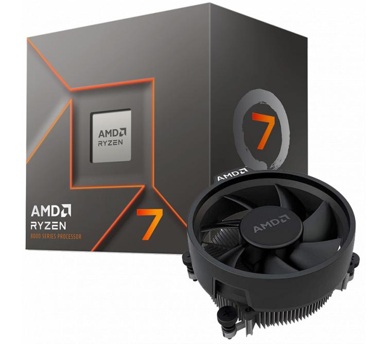 Procesador AMD Ryzen 7 8700F 5.0GHz Turbo AM5 + Wraith Stealth Cooler BULK - OUTLET