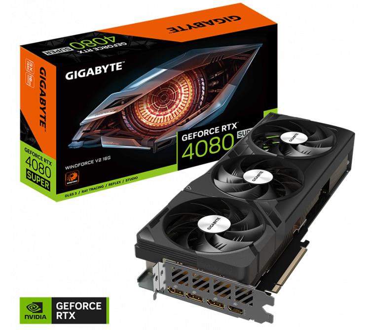 Placa de Video Gigabyte GeForce RTX 4080 SUPER 16GB GDDR6X Windforce V2 - OUTLET