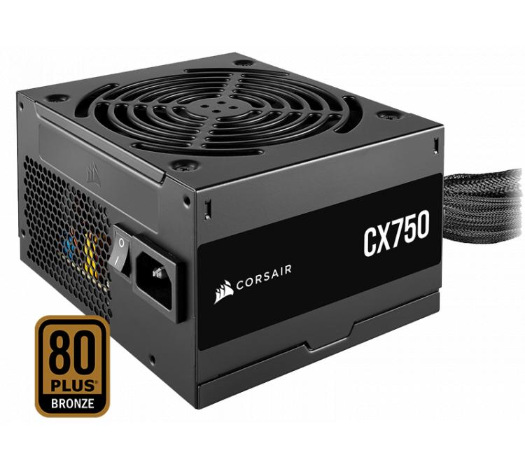 Fuente Corsair 750W 80 Plus Bronze CX750 BULK - OUTLET