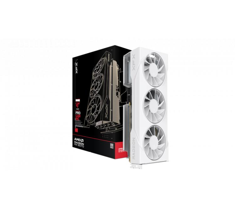 Placa de Video XFX Radeon RX 9070 GRE 12GB GDDR6 Swift Triple Fan Gaming Edition OC White