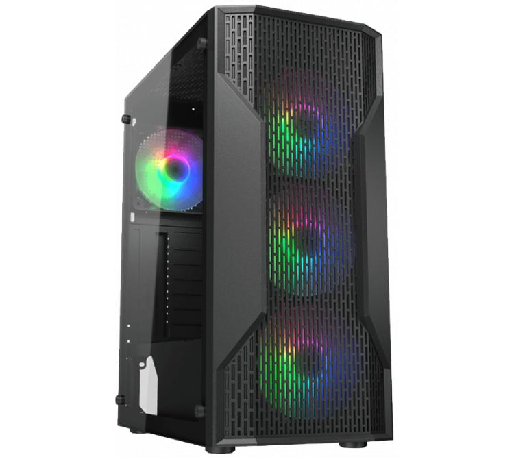 Gabinete Cougar MX110 RGB Mesh 4x120mm RGB Fixed Fans Vidrio Templado ATX - OUTLET