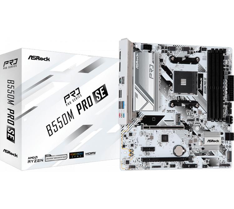 Mother Asrock B550M PRO SE DDR4 AM4 - OUTLET
