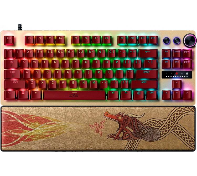 Teclado OptoAnalogico Razer Huntsman V3 PRO TKL CS2 Dragon Lore Swtich Gen2 USB-C