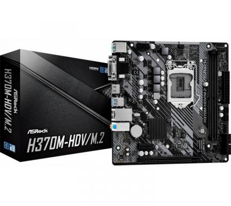 Mother Asrock Chipset H370 CML-HDV/M.2 TPM R2.0 DDR4 M-ATX S1200