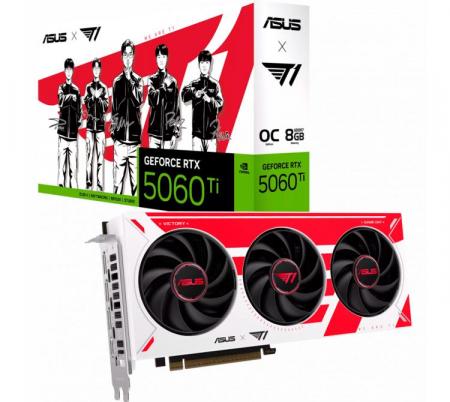 Placa de Video ASUS T1 GeForce RTX 5060 Ti 8GB GDDR7 OC