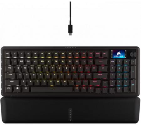 Teclado Mecanico Corsair VANGUARD 96 8000Hz Hyper Polling Switch MLX Plasma Pantalla LCD RGB ICUE