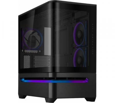 Gabinete ASUS PRIME AP202 TG 3x120mm Black ARGB Light Band Vidrio Templado
