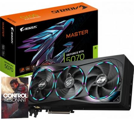 Placa de Video Gigabyte GeForce RTX 5070 12GB GDDR7 AORUS MASTER