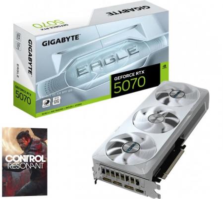 Placa de Video Gigabyte GeForce RTX 5070 12GB GDDR7 EAGLE OC ICE