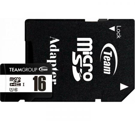 Memoria Micro SDHC Team UHS-I 16GB 80MB/s Clase 10 con Adaptador