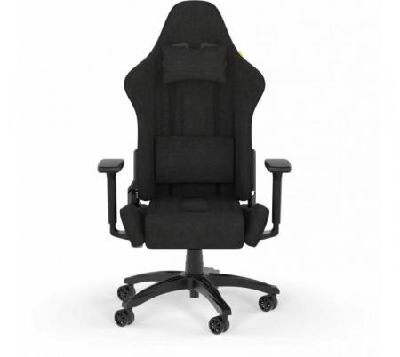 Silla Gamer Corsair TC100 Relaxed Tela Gris 2D (Peso MAX. 120kg)