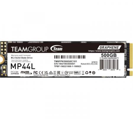 Disco Solido SSD M.2 Team 500GB MP44L 5000MB/s NVMe PCI-E x4 Gen4