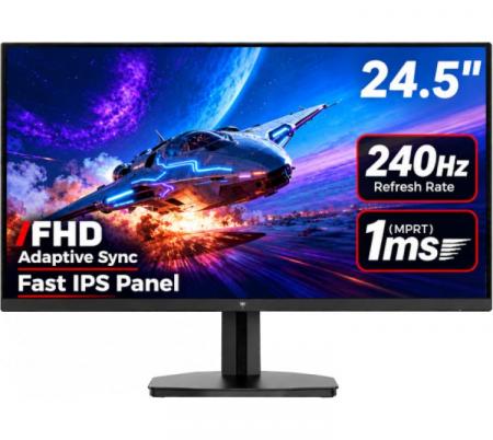 Monitor Gamer KTC H25T7-3 24.5" FHD Fast IPS 240Hz 1ms HDR FreeSync Premium G-SYNC