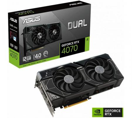 Placa de Video ASUS GeForce RTX 4070 12GB GDDR6X DUAL OC - OUTLET