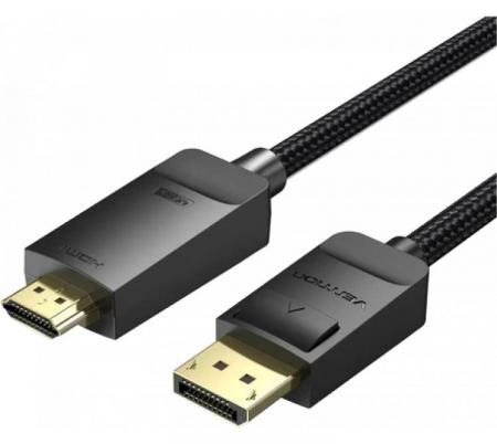 Cable Displayport Dp A Hdmi 4k 60hz Trenzado 3m Vention