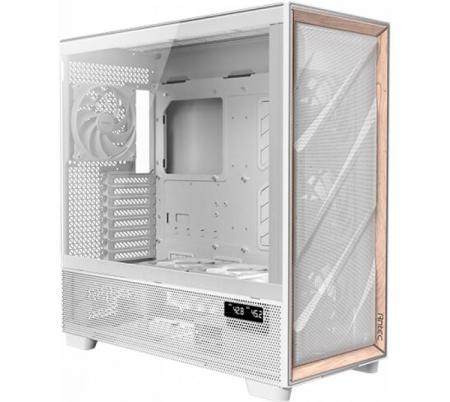 Gabinete Antec Flux Pro White 4x140mm PWM Fans 2x120mm PWM Fans Mesh Vidrio Templado Wood