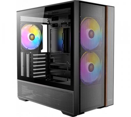 Gabinete Antec Flux Rear 3x140mm ARGB PWM Fans 2x120mm PWM fans Mesh Vidrio Templado Wood