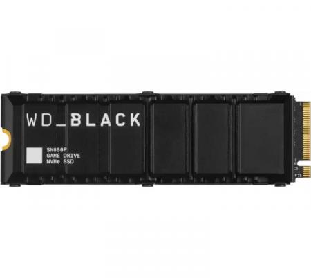 Disco Solido SSD M.2 WD 4TB Black SN850P 7300MB/s NVMe PCIe Gen4 x4 Heatsink