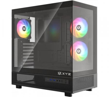 Gabinete XYZ Aurorax 50 Black 3x120mm ARGB Fans Vidrio Templado