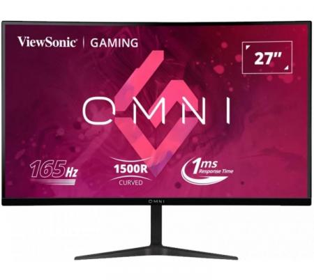 Monitor Curvo Gamer Viewsonic 27" VX2718 165Hz 2K QHD VA 1ms - Usado en evento