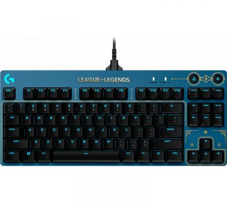 Teclado Mecanico Logitech PRO TKL LOL 2 Switch Brown - Usado en evento