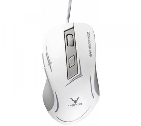 Mouse Wesdar Cerberus x4 White Rainbow 2400DPI - Usado en evento