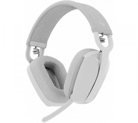 Auriculares Logitech Zone Vibe 100 Wireless Bluetooth Off White  - Usado en evento