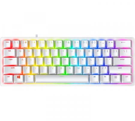 Teclado OptoMecanico Razer Huntsman Mini 60% Mercury White Switch Clicky RGB  - Usado en evento