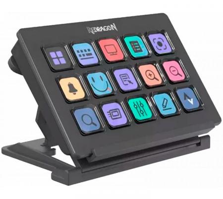 Stream Deck Redragon StreamCracft SS-550 15 Botones Programables - Usado en evento