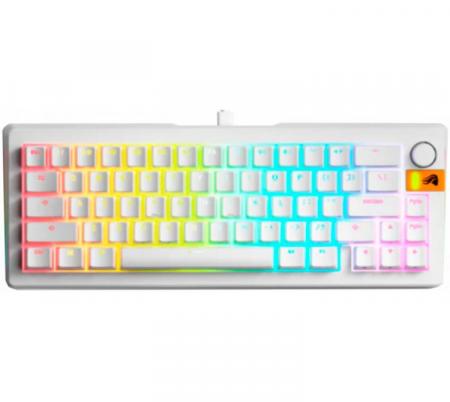 Teclado Mecanico Glorious GMMK3 HE 75% RGB Hall Efect 8K Hz White US - Usado en evento