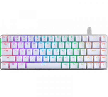 Teclado Mecanico ASUS ROG Strix M602 Falchion Ace RGB White Switch Red - Usado en evento