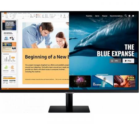 Monitor Smart Samsung 27" M5 Full HD VA 60Hz AirPlay2/ Netflix/ Youtube/ HBO - Usado en evento