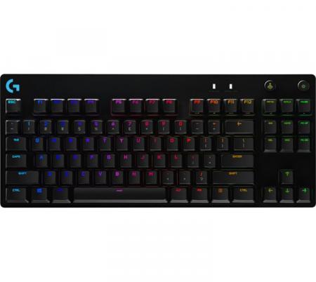 Teclado Mecanico Logitech PRO RGB Lightsync Switch GX Clicky Blue  - Usado en evento