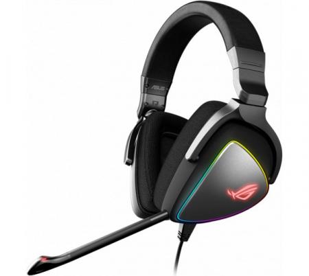 Auriculares ASUS ROG Delta RGB Hi-Res ESS Quad-DAC PC/PS5 Black USB-C - Usado en evento