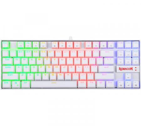 Teclado Mecanico Redragon Kumara K552 RGB White Outemu Red ESP - Usado en evento
