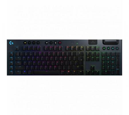 Teclado Mecanico Logitech G915 Low Profile Lightspeed Wireless 2.4Ghz Bluetooth LightSync RGB Switch Brown Black 40hs - Usado en evento