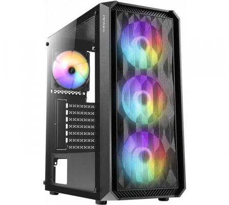 Gabinete Antec NX292 ARGB MESH Black 4x120mm ARGB Fans Vidrio Templado - Usado en evento