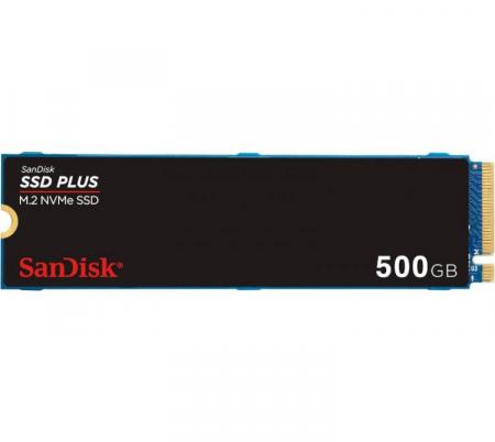 Disco Solido SSD M.2 Sandisk 500GB Plus 2400MB/s NVMe PCI-E Gen3 x4
