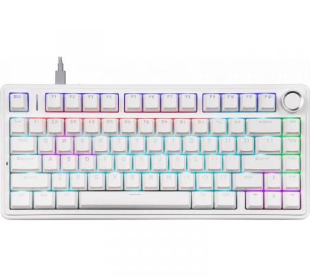 Teclado Mecanico Aula F75 White Retroluminado Switch Outemu Red USB-C