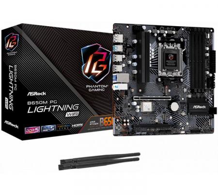 Mother Asrock B650M PG LIGHTNING WIFI AM5 DDR5- OUTLET