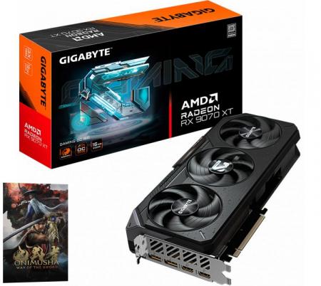 Placa de Video Gigabyte Radeon RX 9070 XT 16GB GDDR6 Gaming OC - OUTLET