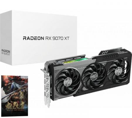 Placa de Video Asrock Radeon RX 9070 XT 16GB GDDR6 Steel Legend Dark White Box